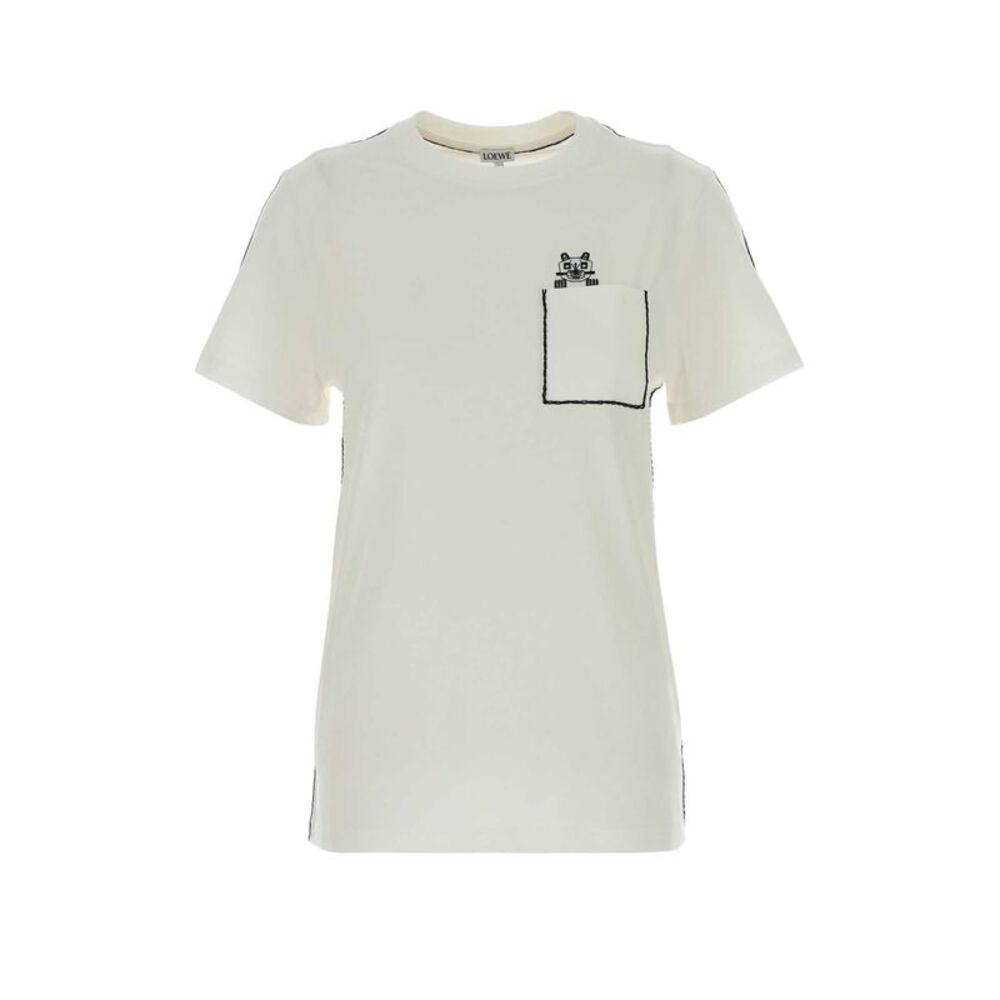 Loewe Women White Cotton T-Shirt